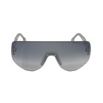 Carrera // Unisex // Shield Sunglasses // Silver Black + Gray Mirror