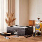 Mantle Cigar Humidor + Accessories