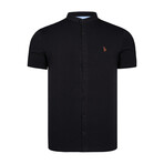 Set of 2 Button-Up Shirts // Black + Dark Blue (S)