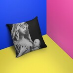 Banksy Inspired Madonna Double Sided Print Pillow - Stuffed (18" x 18")