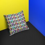Banksy Inspired Marilyn Double Sided Print Pillow - Stuffed (18" x 18")