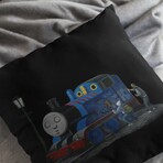 Banksy Inspired Graffiti Train Double Sided Print Pillow - Stuffed (18" x 18")