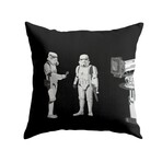 Banksy Inspired Storm Troopers Double Sided Print Pillow - Stuffed (18" x 18")