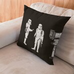 Banksy Inspired Storm Troopers Double Sided Print Pillow - Stuffed (18" x 18")