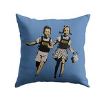 Banksy Inspired Police Kids Double Sided Print Pillow - Stuffed (18" x 18")