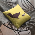 Banksy Inspired Chicken & Egg Double Sided Print Pillow - Stuffed (18" x 18")