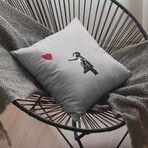 Banksy Inspired There Is Always Hope Double Sided Print Pillow - Stuffed (18" x 18")