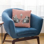 Banksy Inspired Thug For Life Double Sided Print Pillow - Stuffed (18" x 18")