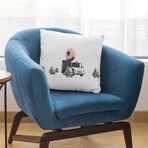 Banksy Inspired Donut Police Double Sided Print Pillow - Stuffed (18" x 18")
