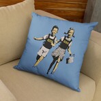 Banksy Inspired Police Kids Double Sided Print Pillow - Stuffed (18" x 18")