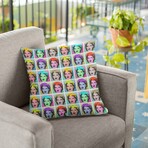 Banksy Inspired Marilyn Double Sided Print Pillow - Stuffed (18" x 18")
