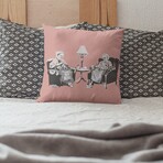 Banksy Inspired Thug For Life Double Sided Print Pillow - Stuffed (18" x 18")