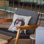 Banksy Inspired The Queen Double Sided Print Pillow - Stuffed (18" x 18")