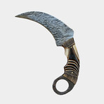 Damascus Karambit Knife Handmade