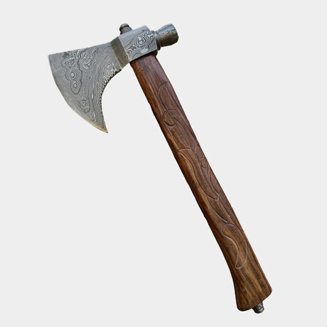 Hand Forged Damascus Steel Tomahawk Axe