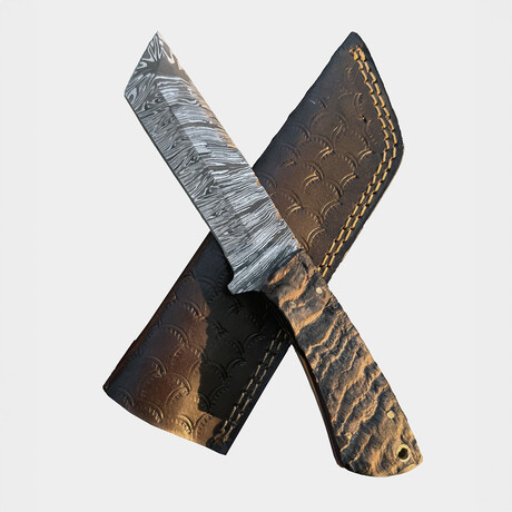 Handmade Damascus Tanto Knife