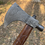 Hand Forged Damascus Steel Tomahawk Axe