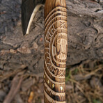 D2 Steel Axe // Laser Etched Wooden Handle