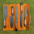 Black Coated Chef Kitchen // Set of 5