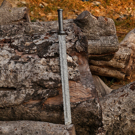 Damascus Steel Tanto Blade Sword
