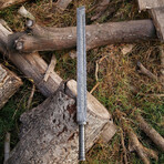 Damascus Steel Tanto Blade Sword