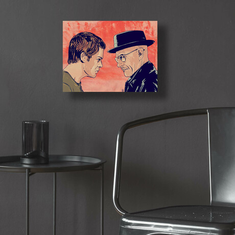 Dexter Meets Walter (12"H x 16"W x 0.13"D)
