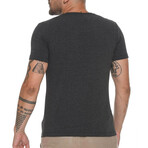 Set of 2 Crewneck T-Shirts // Black + Anthracite (S)