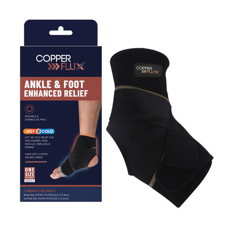 Copper-Infused Ankle & Foot Enhanced Relief