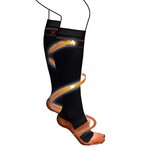 6 Pairs // Copper-Infused Anti-Fatigue Knee High Compression Socks // Black