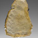 Genuine Libyan Desert Glass Pendant with 18" Sterling Silver Chain