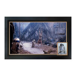 Kenny Baker // Signed R2-D2 & Yoda Dagobah Framed Display // Star Wars Collectible