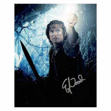 Elijah Wood // Signed Lord of the Rings - Frodo // Shelob 8x10