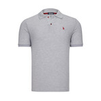 Set of 2 Short Sleeve Polo with Logo // Gray + Black (S)