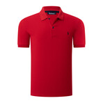 Set of 2 Short Sleeve Polo with Logo // Black + Red (S)