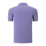 Set of 2 Short Sleeve Polo with Logo // Dark Blue + Lilac (S)
