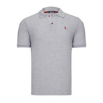 Set of 3 Short Sleeve Polo with Logo // Black + Dark Blue + White (S)