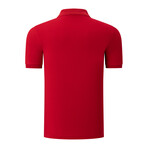 Set of 2 Short Sleeve Polo with Logo // Black + Red (S)