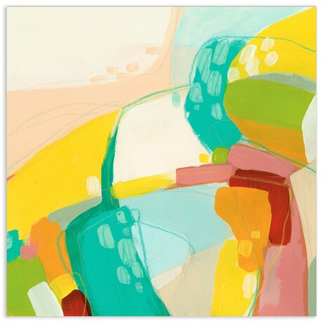 Chroma 3 Frameless Free Floating Reverse Tempered Art Glass Wall Art by EAD Art Coop