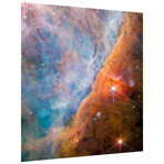 Shimmering Orion Nebula Frameless Free Floating Reverse Printed Tempered Art Glass Wall Art