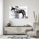 Equestrian Essence I & II Horse Frameless Free Floating Reverse Printed Tempered Art Glass Wall Art