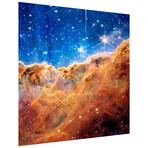 Mountains of the Carina Nebula II Frameless Free Floating Reverse Printed Tempered Art Glass Wall Art