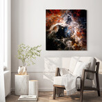 The Tarantula Nebula Frameless Free Floating Reverse Printed Tempered Art Glass Wall Art