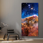 Mountains of the Carina Nebula B Frameless Free Floating Reverse Printed Tempered Art Glass Wall Art