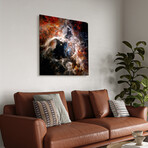 The Tarantula Nebula Frameless Free Floating Reverse Printed Tempered Art Glass Wall Art