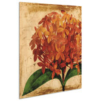 Vibrant Antique Hydrangea Frameless Free Floating Reverse Printed Tempered Art Glass Wall Art