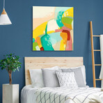Chroma 3 Frameless Free Floating Reverse Tempered Art Glass Wall Art by EAD Art Coop