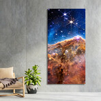 Mountains of the Carina Nebula B Frameless Free Floating Reverse Printed Tempered Art Glass Wall Art