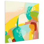 Chroma 3 Frameless Free Floating Reverse Tempered Art Glass Wall Art by EAD Art Coop