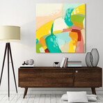 Chroma 3 Frameless Free Floating Reverse Tempered Art Glass Wall Art by EAD Art Coop