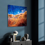 Mountains of the Carina Nebula II Frameless Free Floating Reverse Printed Tempered Art Glass Wall Art